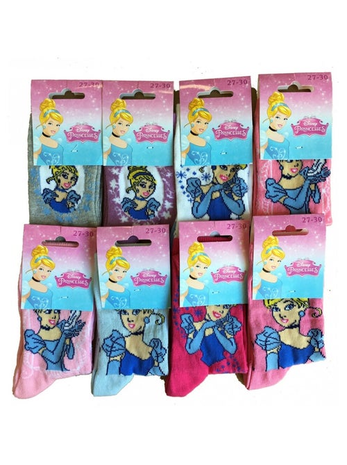 Chaussettes Pack Fille PRINCESSES DISNEY - Pack de 9 - Kiabi