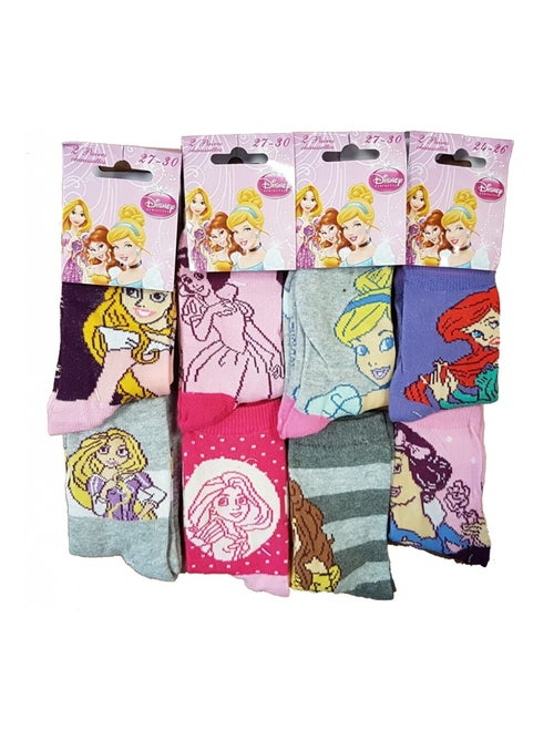 Chaussettes Pack Fille PRINCESSES DISNEY - Pack de 9 - Kiabi
