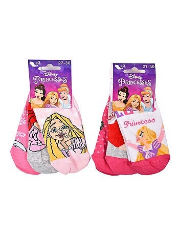Chaussettes Pack Fille PRINCESSES DISNEY - Pack de 9
