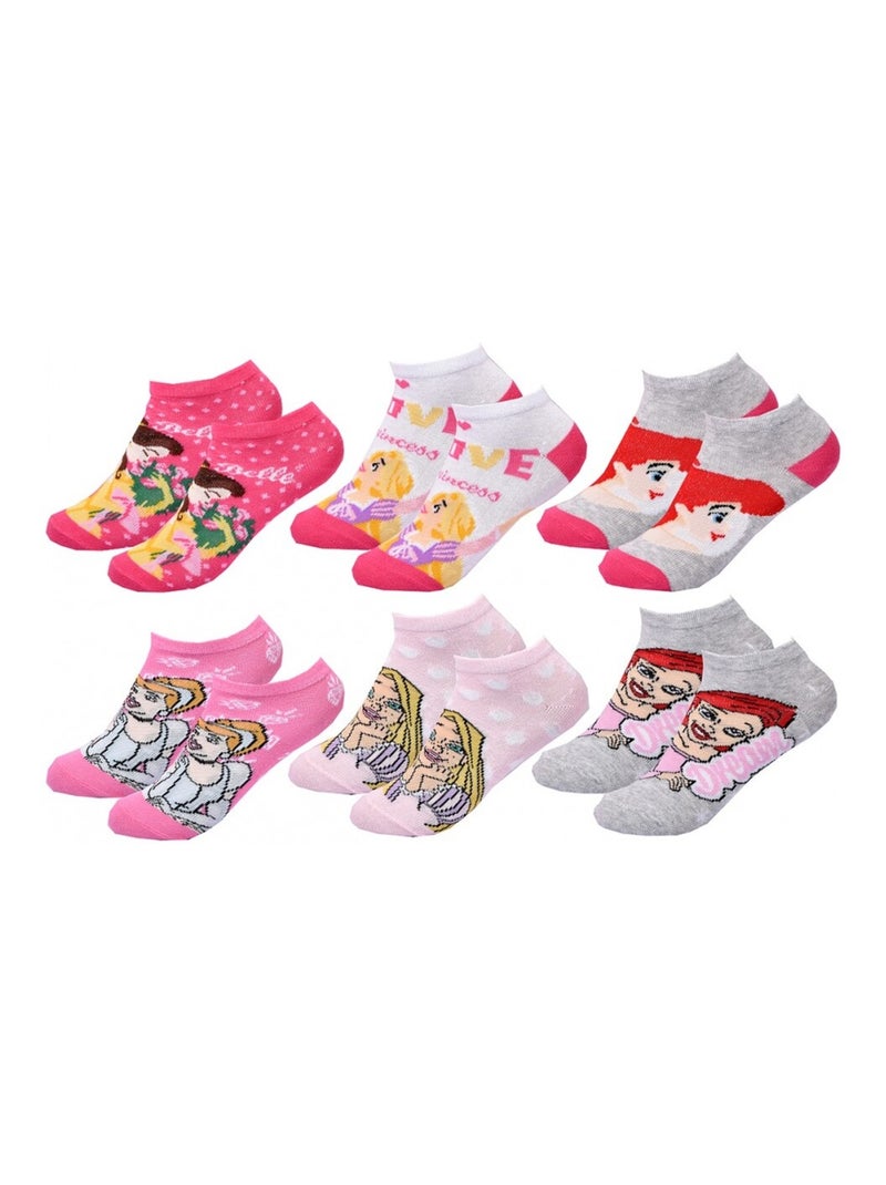 Chaussettes Pack Fille PRINCESSES DISNEY - Pack de 9 Multicolore - Kiabi