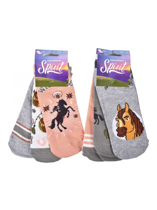 Chaussettes Pack Fille SPIRIT - Pack de 6 - Kiabi