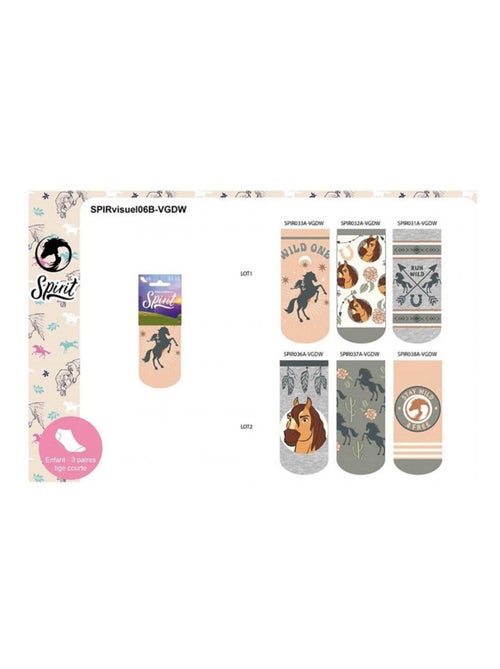 Chaussettes Pack Fille SPIRIT - Pack de 6 - Kiabi