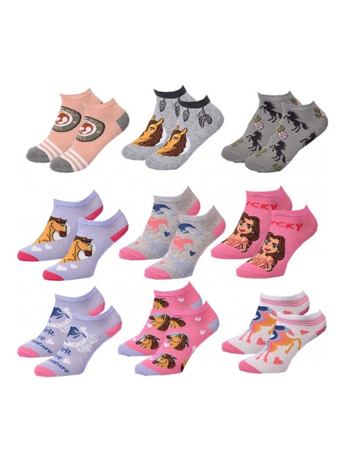 Chaussettes Pack Fille SPIRIT - Pack de 9 - Kiabi