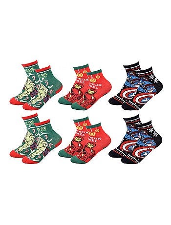 Chaussettes Pack Garçon AVENGERS - Pack de 6