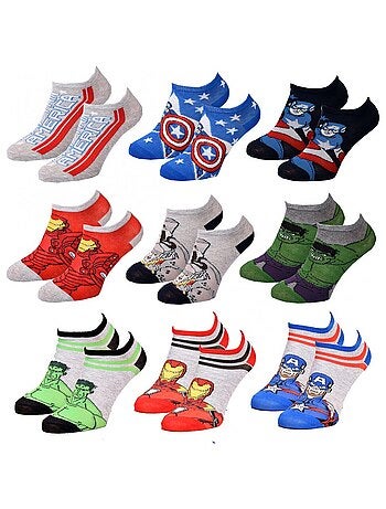 Chaussettes Pack Garçon AVENGERS - Pack de 9