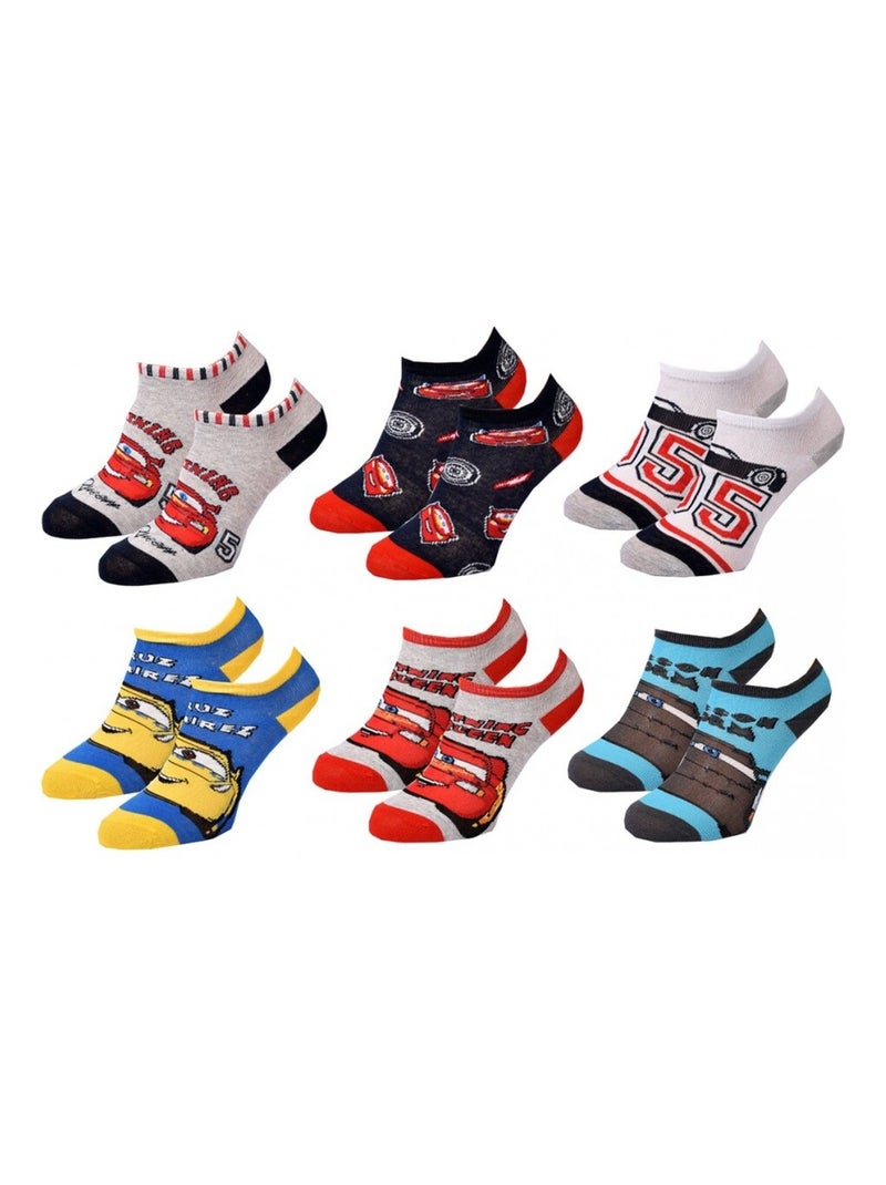 Chaussettes Pack Garçon CARS - Pack de 9 Gris Multicolore Blanc - Kiabi