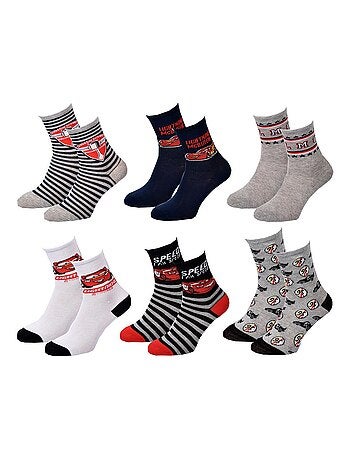 Chaussettes Pack Garçon DISNEY CARS Pack de 6 Paires