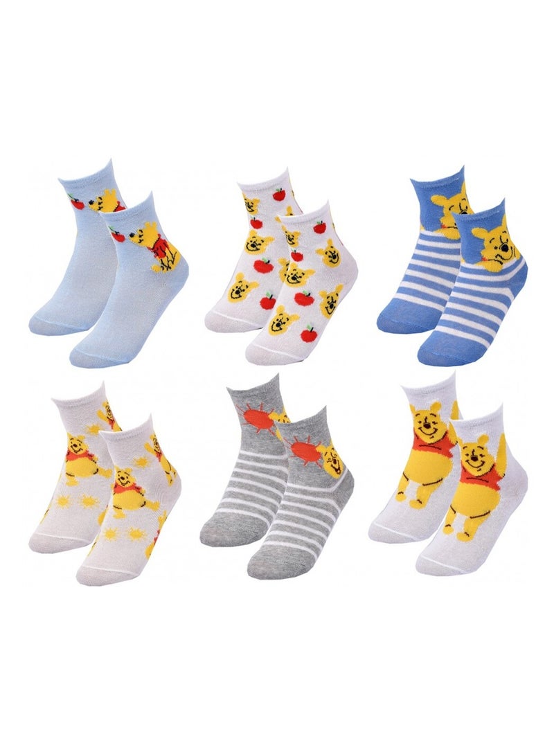 Chaussettes Pack Garçon DISNEY CLASSIC - Pack de 6 Bleu Bleu ciel Blanc - Kiabi