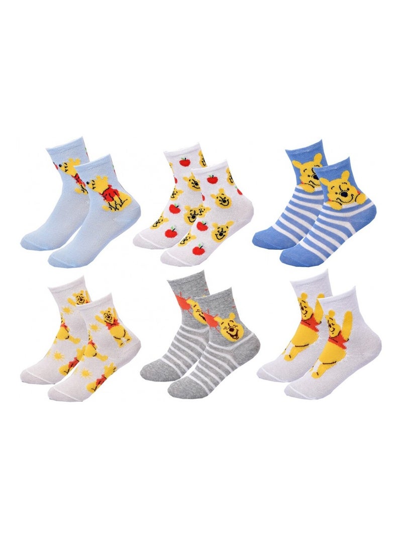 Chaussettes Pack Garçon DISNEY CLASSIC - Pack de 6 Bleu Bleu ciel Blanc - Kiabi