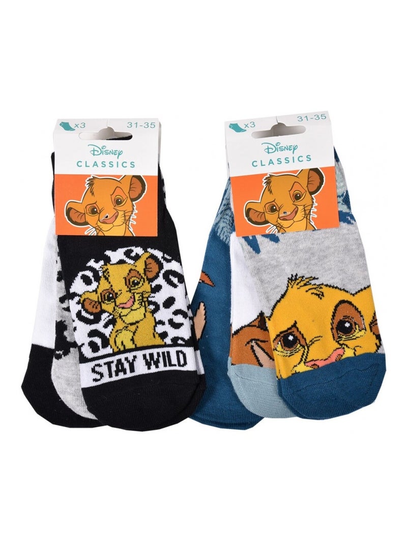 Chaussettes Pack Garçon DISNEY CLASSIC - Pack de 9 Bleu Gris Blanc - Kiabi