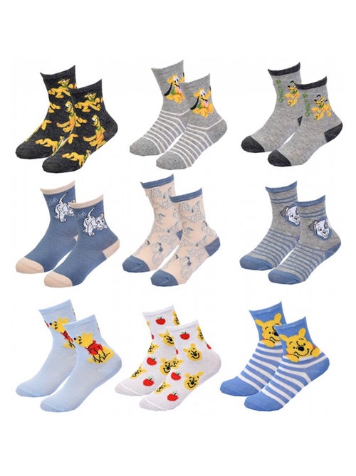 Chaussettes Pack Garçon DISNEY CLASSIC - Pack de 9 - Kiabi