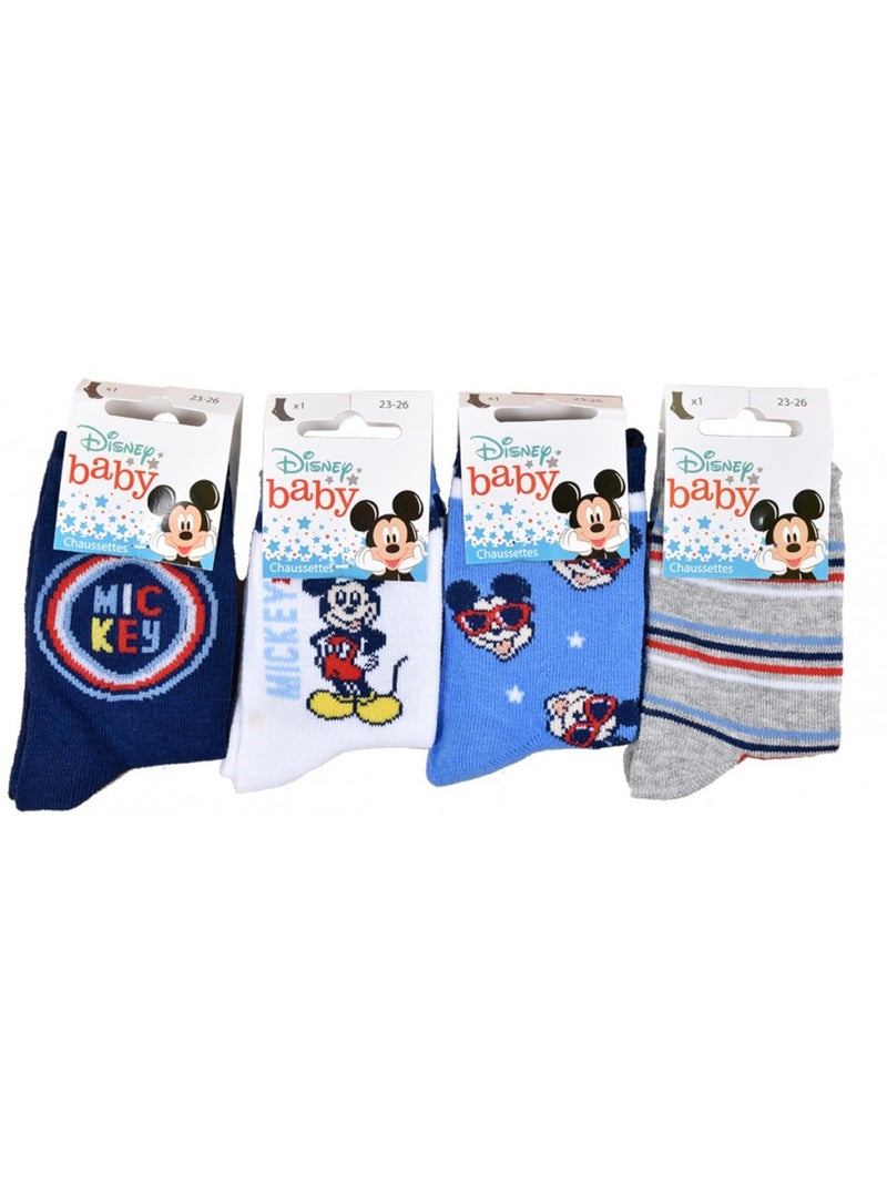 Chaussettes Pack Garçon DISNEY CLASSIC - Pack de 9 Gris Gris anthracite Blanc - Kiabi