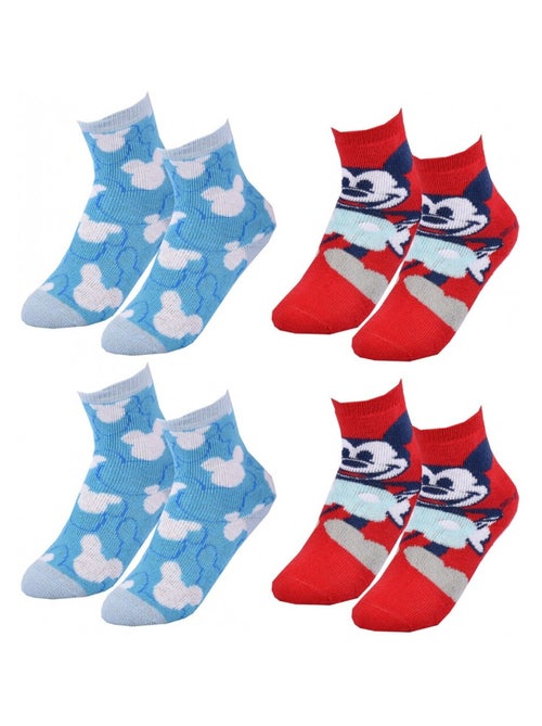 Chaussettes Pack Garçon DISNEY MICKEY MOUSE - Pack de 4 - Kiabi