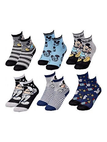 Chaussettes Pack Garçon DISNEY MICKEY MOUSE - Pack de 6