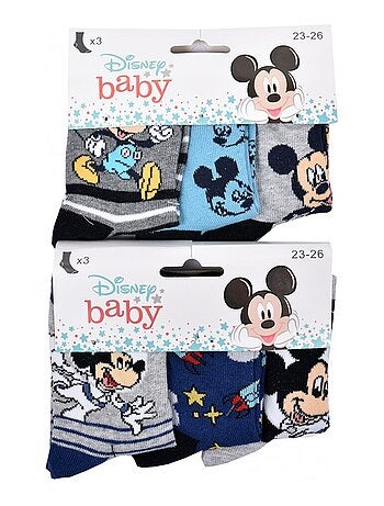 Chaussettes Pack Garçon DISNEY MICKEY MOUSE - Pack de 6