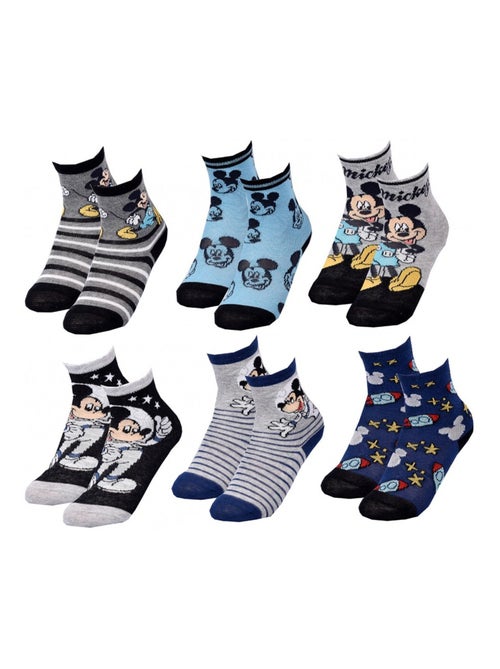 Chaussettes Pack Garçon DISNEY MICKEY MOUSE - Pack de 6 - Kiabi