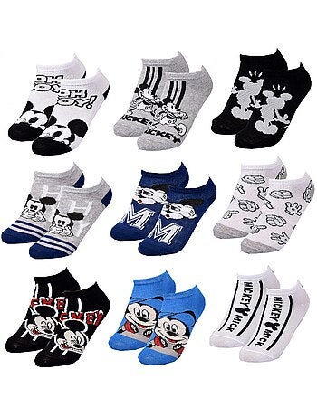Chaussettes Pack Garçon DISNEY MICKEY MOUSE - Pack de 9