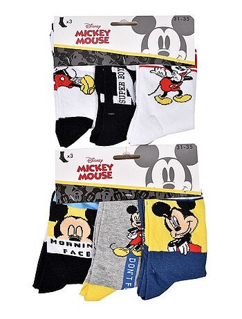 Chaussettes Pack Garçon DISNEY MICKEY MOUSE - Pack de 9
