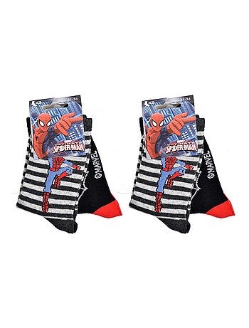 Chaussettes Pack Garçon DISNEY SPIDERMAN - Pack de 4