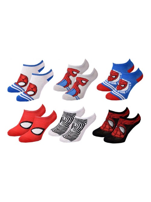 Chaussettes Pack Garçon DISNEY SPIDERMAN - Pack de 6 - Kiabi