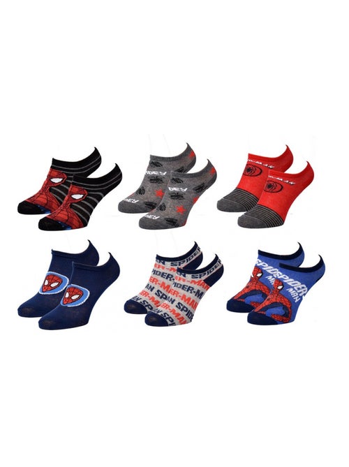 Chaussettes Pack Garçon DISNEY SPIDERMAN - Pack de 6 - Kiabi
