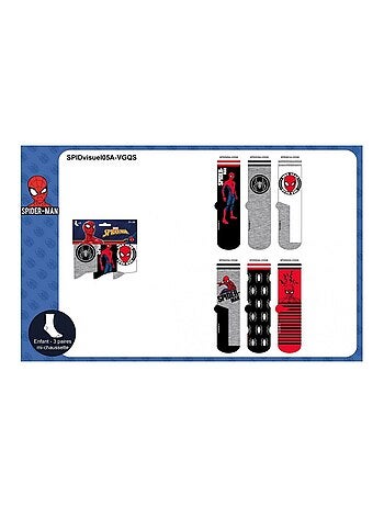 Chaussettes Pack Garçon DISNEY SPIDERMAN - Pack de 6