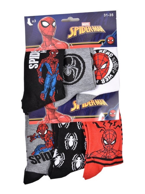 Chaussettes Pack Garçon DISNEY SPIDERMAN - Pack de 6 - Kiabi