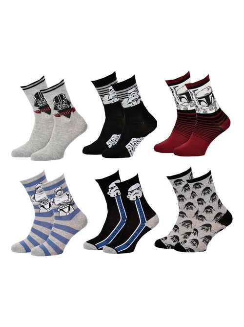 Chaussettes Pack Garçon DISNEY STAR WARS Pack de 6 Paires - Kiabi