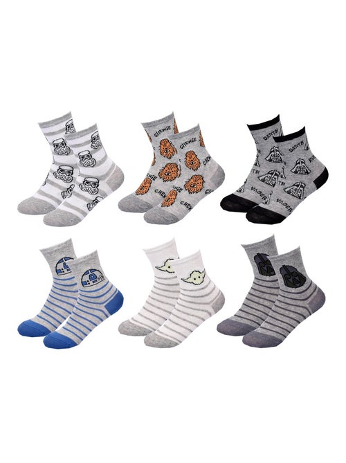 Chaussettes Pack Garçon DISNEY STAR WARS Pack de 6 Paires - Kiabi