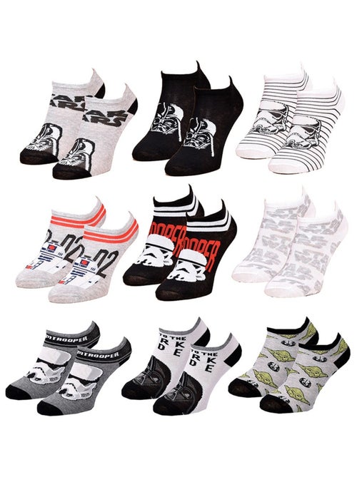 Chaussettes Pack Garçon DISNEY STAR WARS Pack de 9 Paires - Kiabi