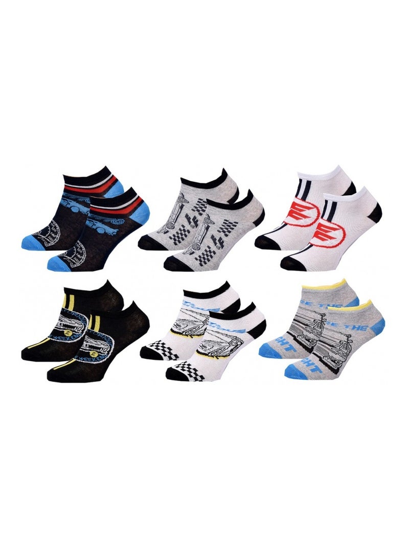 Chaussettes Pack Garçon FAST AND FURIOUS - Pack de 6 Bleu Bleu marine Gris - Kiabi