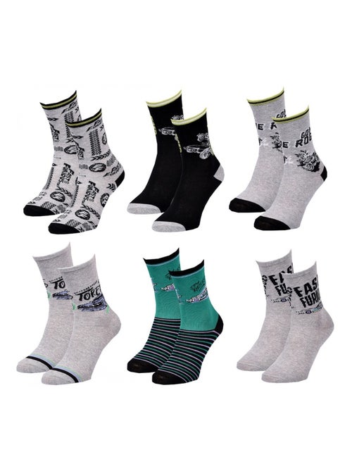 Chaussettes Pack Garçon FAST AND FURIOUS - Pack de 6 - Kiabi