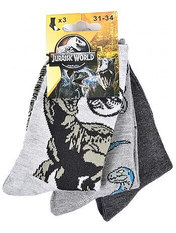 Chaussettes Pack Garçon JURASSIC WORLD - Pack de 3