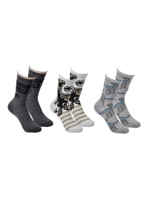 Chaussettes Pack Garçon JURASSIC WORLD - Pack de 3 - Kiabi