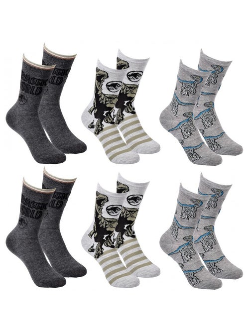 Chaussettes Pack Garçon JURASSIC WORLD - Pack de 6 - Kiabi