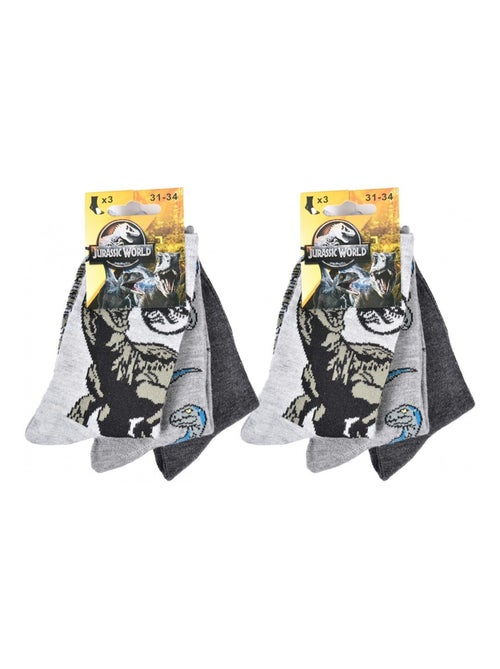 Chaussettes Pack Garçon JURASSIC WORLD - Pack de 6 - Kiabi