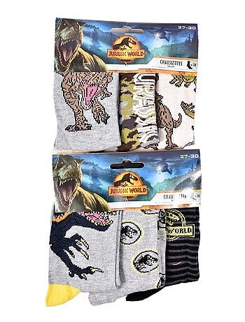 Chaussettes Pack Garçon JURASSIC WORLD - Pack de 6