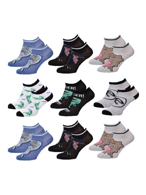 Chaussettes Pack Garçon JURASSIC WORLD - Pack de 9 - Kiabi