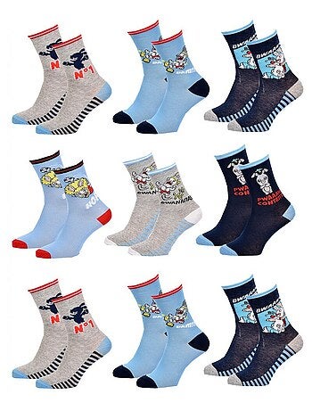 Chaussettes Pack Garçon LAPINS CRETINS - Pack de 9