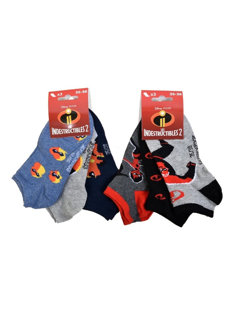 Chaussettes Pack Garçon LES INDESTRUCTIBLES - Pack de 6 Noir Bleu marine Gris - Kiabi