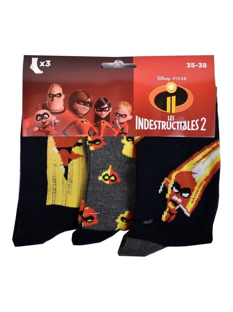 Chaussettes Pack Garçon LES INDESTRUCTIBLES - Pack de 6 Noir Gris anthracite Noir - Kiabi