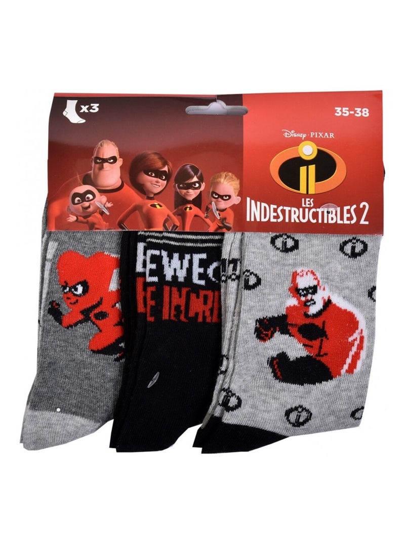 Chaussettes Pack Garçon LES INDESTRUCTIBLES - Pack de 6 Noir Gris anthracite Noir - Kiabi