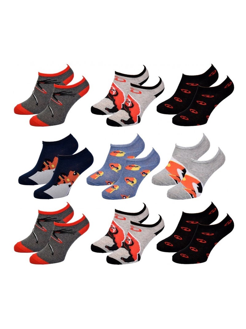 Chaussettes Pack Garçon LES INDESTRUCTIBLES - Pack de 9 Gris Multicolore Noir - Kiabi