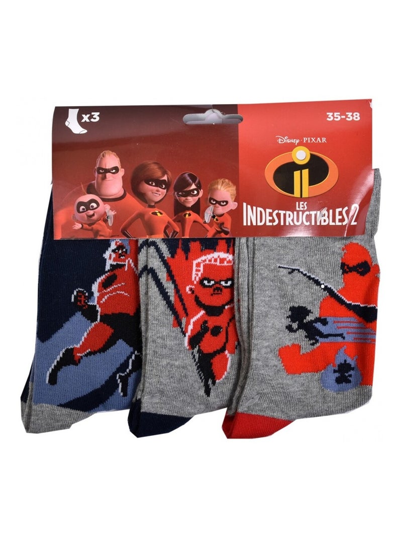 Chaussettes Pack Garçon LES INDESTRUCTIBLES - Pack de 9 Noir Gris anthracite Gris - Kiabi