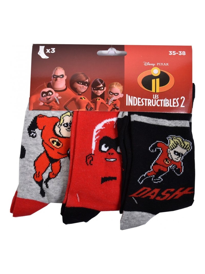 Chaussettes Pack Garçon LES INDESTRUCTIBLES - Pack de 9 Noir Gris anthracite Gris - Kiabi