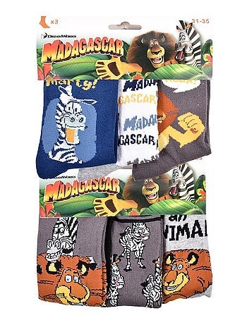 Chaussettes Pack Garçon MADAGASCAR - Pack de 6