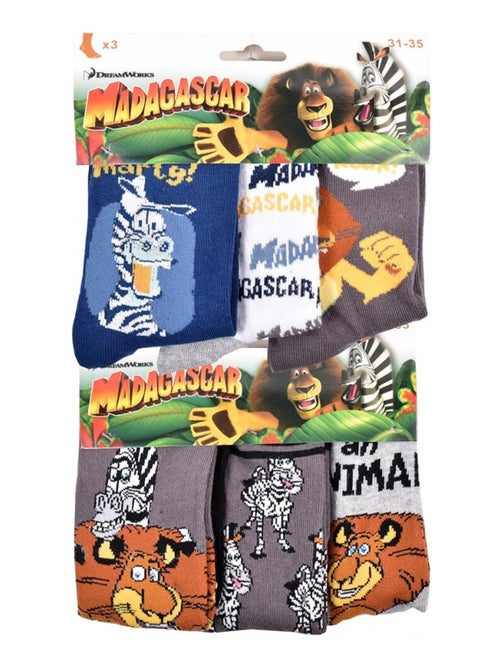 Chaussettes Pack Garçon MADAGASCAR - Pack de 6 - Kiabi