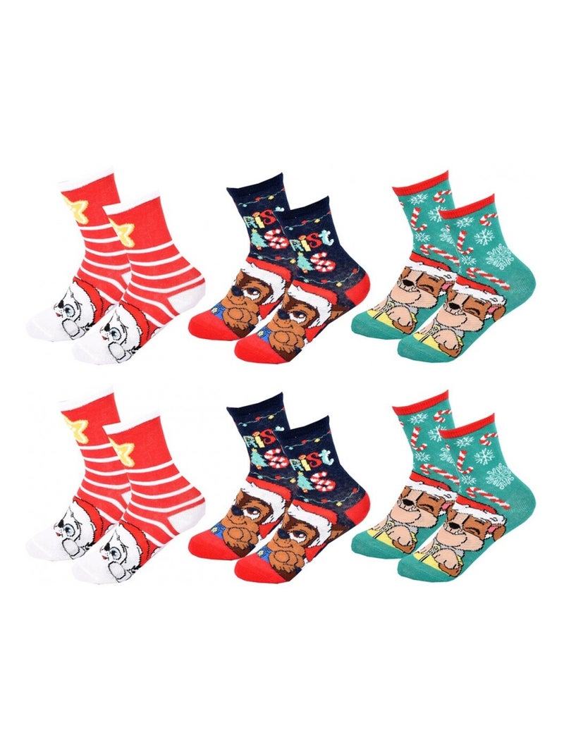 Chaussettes Pack Garçon PAT PATROUILLE - Pack de 6 Bleu Rouge Blanc - Kiabi