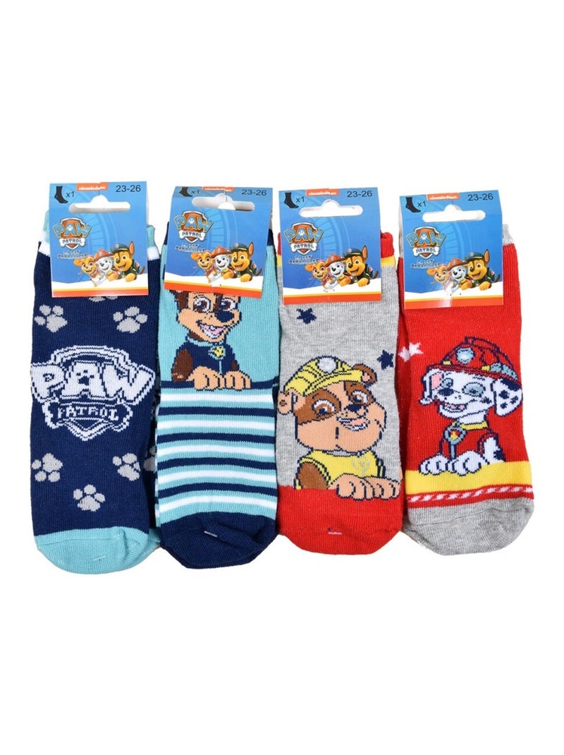 Chaussettes Pack Garçon PAT PATROUILLE - Pack de 8 Bleu Rouge Gris - Kiabi