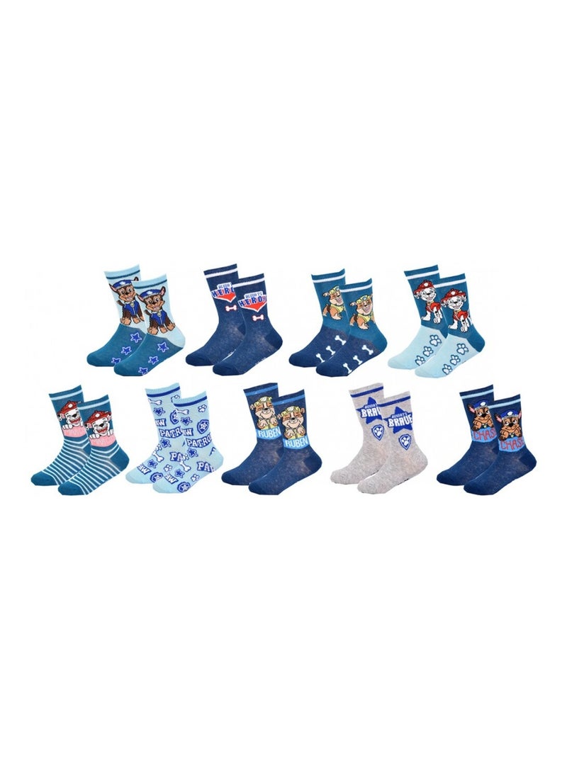 Chaussettes Pack Garçon PAT PATROUILLE - Pack de 9 Bleu Bleu marine Gris - Kiabi